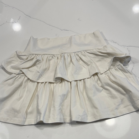 Cream Tiered Skirt - Picture 3 of 3